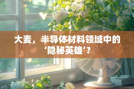 大麦，半导体材料领域中的‘隐秘英雄’？