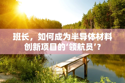 班长，如何成为半导体材料创新项目的‘领航员’？