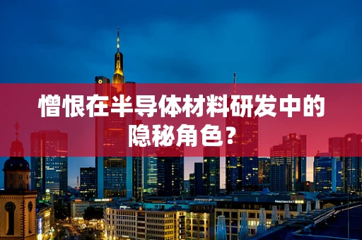憎恨在半导体材料研发中的隐秘角色？