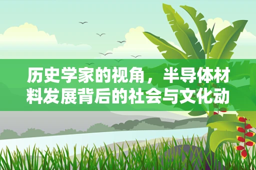 历史学家的视角，半导体材料发展背后的社会与文化动因