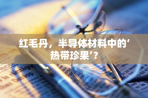 红毛丹，半导体材料中的‘热带珍果’？