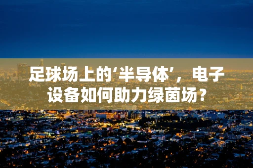 足球场上的‘半导体’，电子设备如何助力绿茵场？