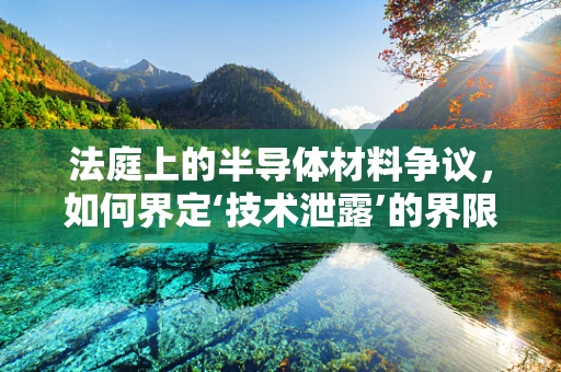 法庭上的半导体材料争议，如何界定‘技术泄露’的界限？