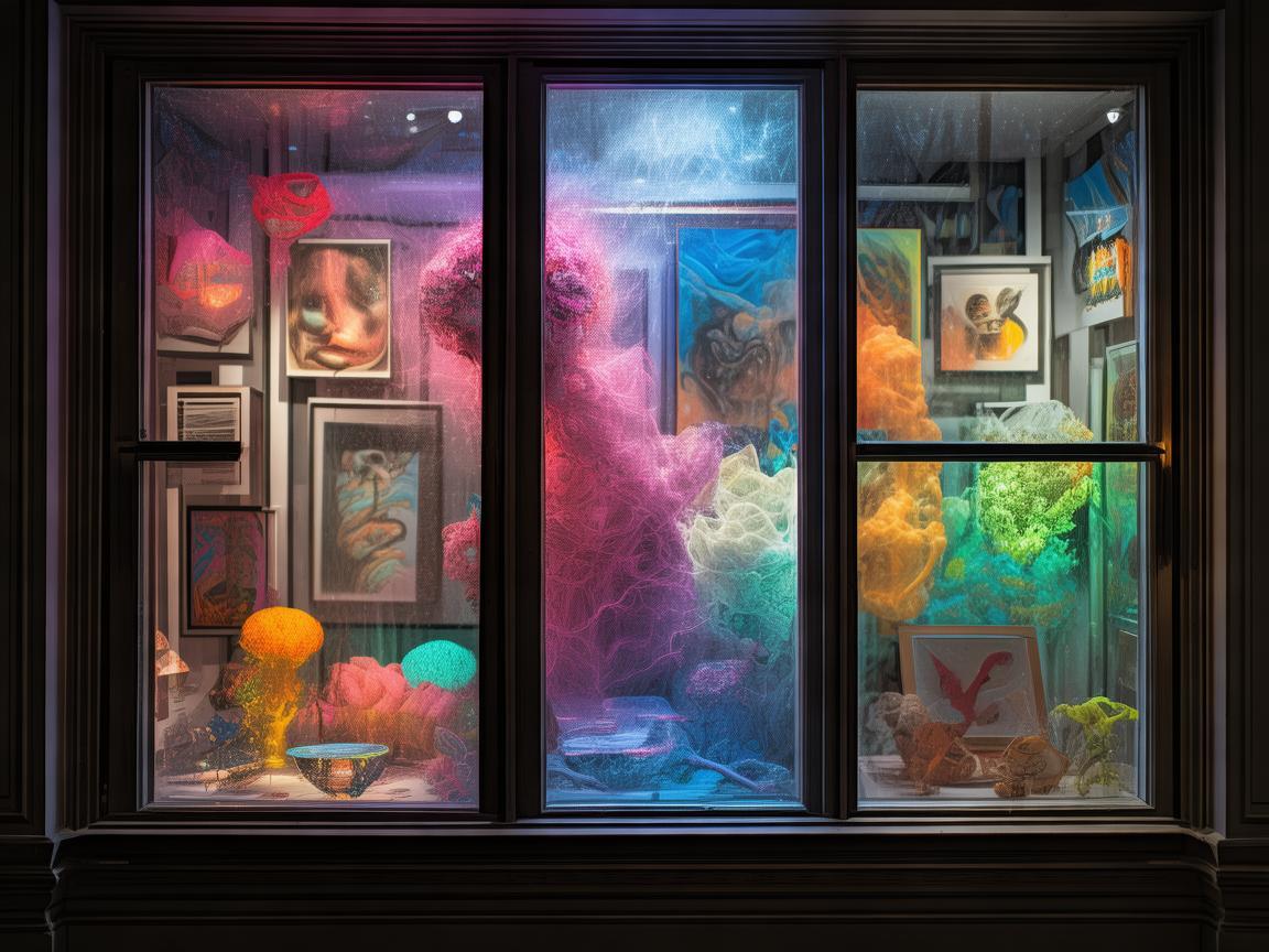 艺术品店橱窗，半导体光影下的艺术新维度？